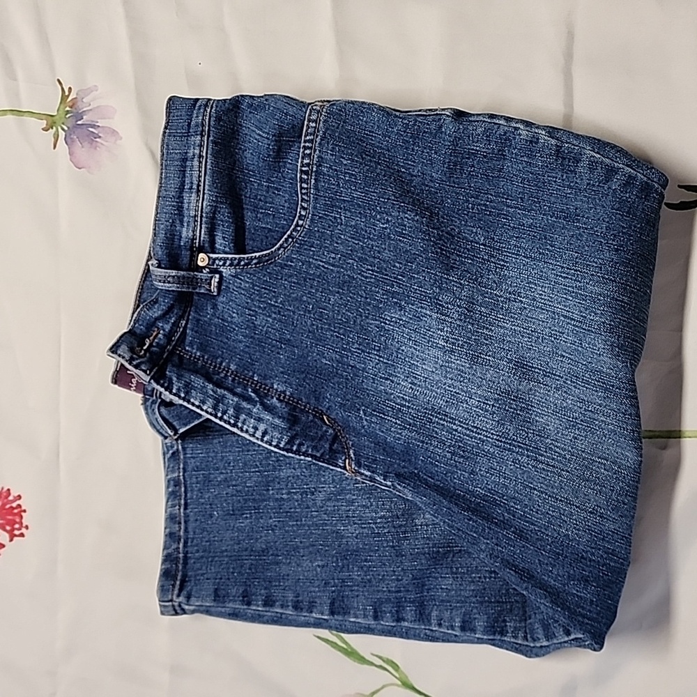 Gloria Vanderbilt Casual Blue Denim Capri